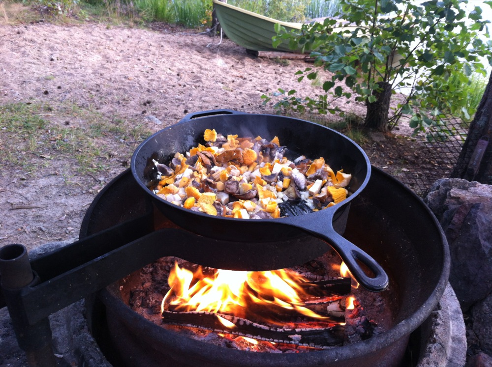 cooking outdoors